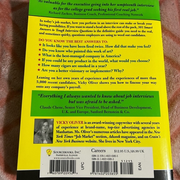 301 Smart Answers to Tough Interview Questions Book - Picture 2 of 15